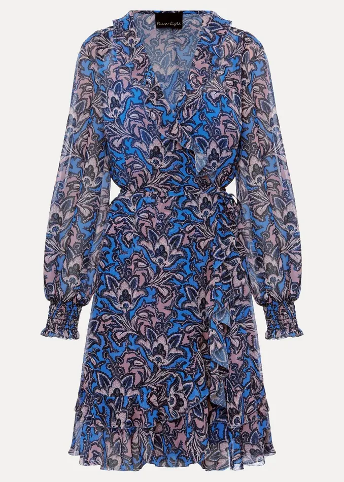 Women Phase Eight Occasion Dresses Camile Paisley Print Dress Cobaltmulti