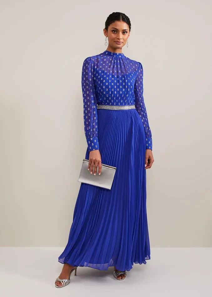 Women Phase Eight Occasion Dresses Charley Fil Coupe Maxi Dress Purple