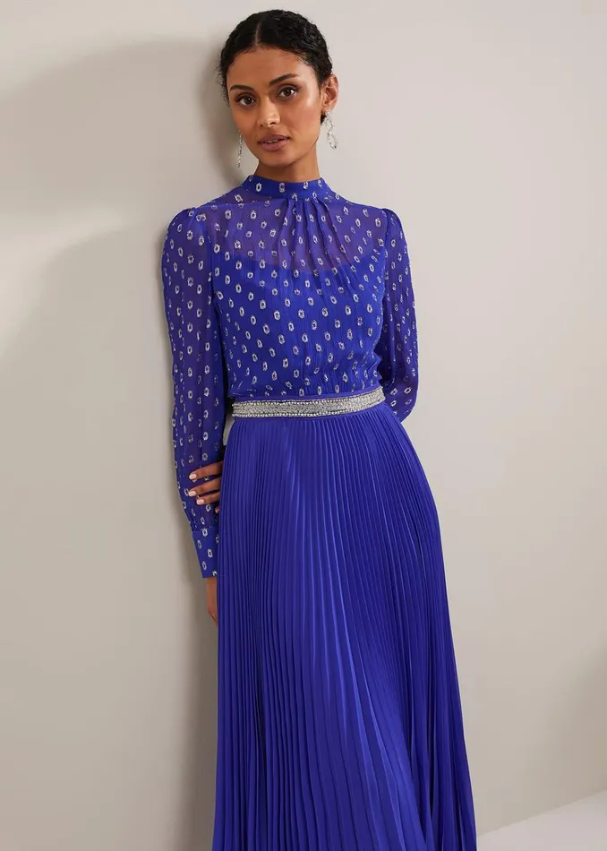Women Phase Eight Occasion Dresses Charley Fil Coupe Maxi Dress Purple