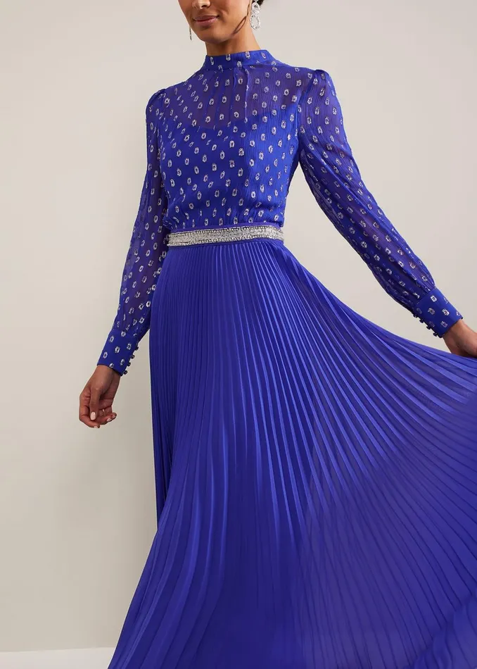 Women Phase Eight Occasion Dresses Charley Fil Coupe Maxi Dress Purple