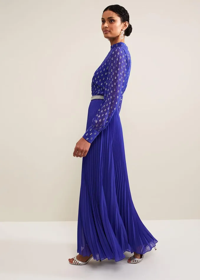 Women Phase Eight Occasion Dresses Charley Fil Coupe Maxi Dress Purple