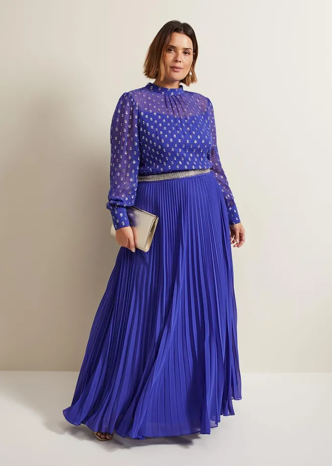 Women Phase Eight Occasion Dresses Charley Fil Coupe Maxi Dress Purple