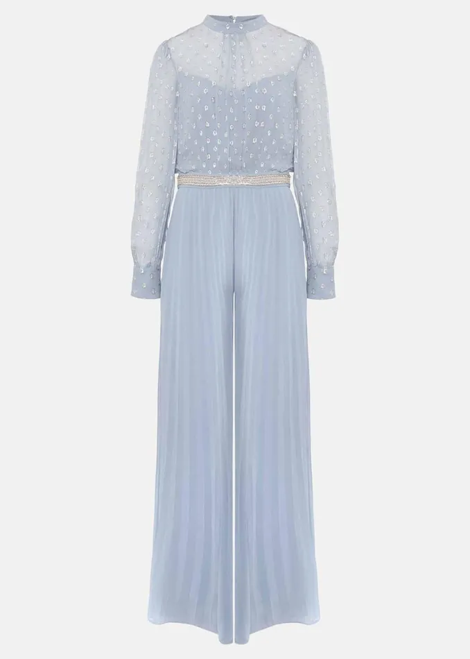 Women Phase Eight Occasion Dresses Charley Pleated Jumpsuit Soft Blue