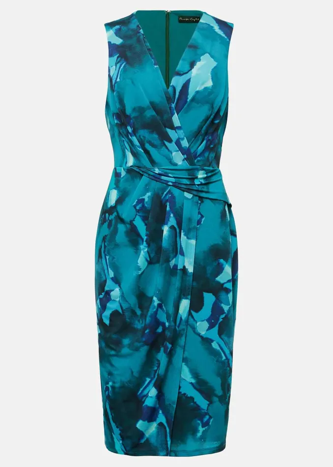 Women Phase Eight Occasion Dresses Corrin Print Jackie Dress Malachitemulti