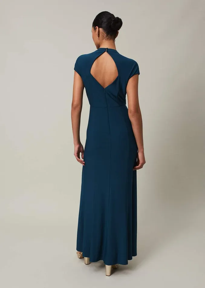 Women Phase Eight Occasion Dresses Daisy Ruched Maxi Dress Teal