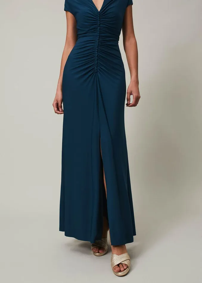 Women Phase Eight Occasion Dresses Daisy Ruched Maxi Dress Teal