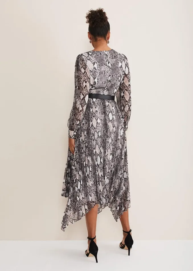 Women Phase Eight Occasion Dresses Dani Animal Print Dress Blackmulti