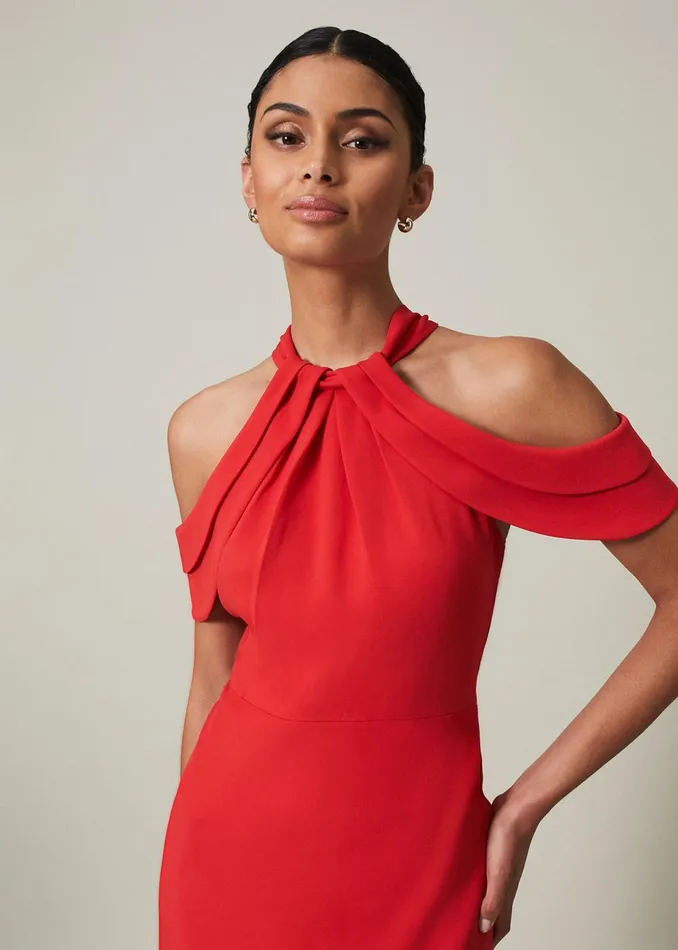 Women Phase Eight Occasion Dresses Elaine Chain Detail Maxi Dress Red