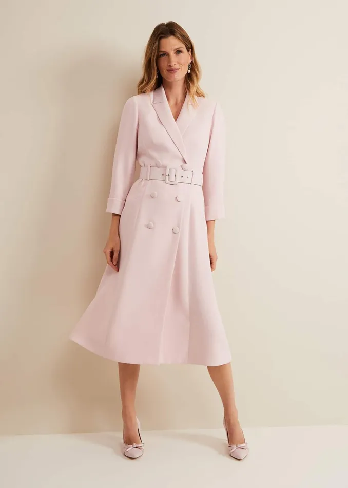 Women Phase Eight Occasion Dresses Elnata Tux Midi Dress Pale Pink