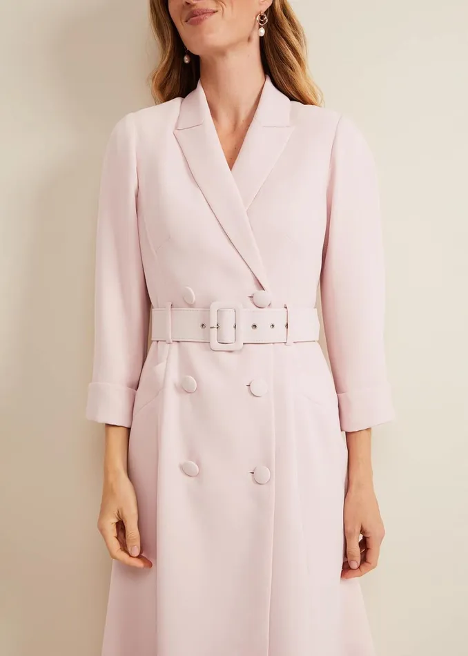 Women Phase Eight Occasion Dresses Elnata Tux Midi Dress Pale Pink