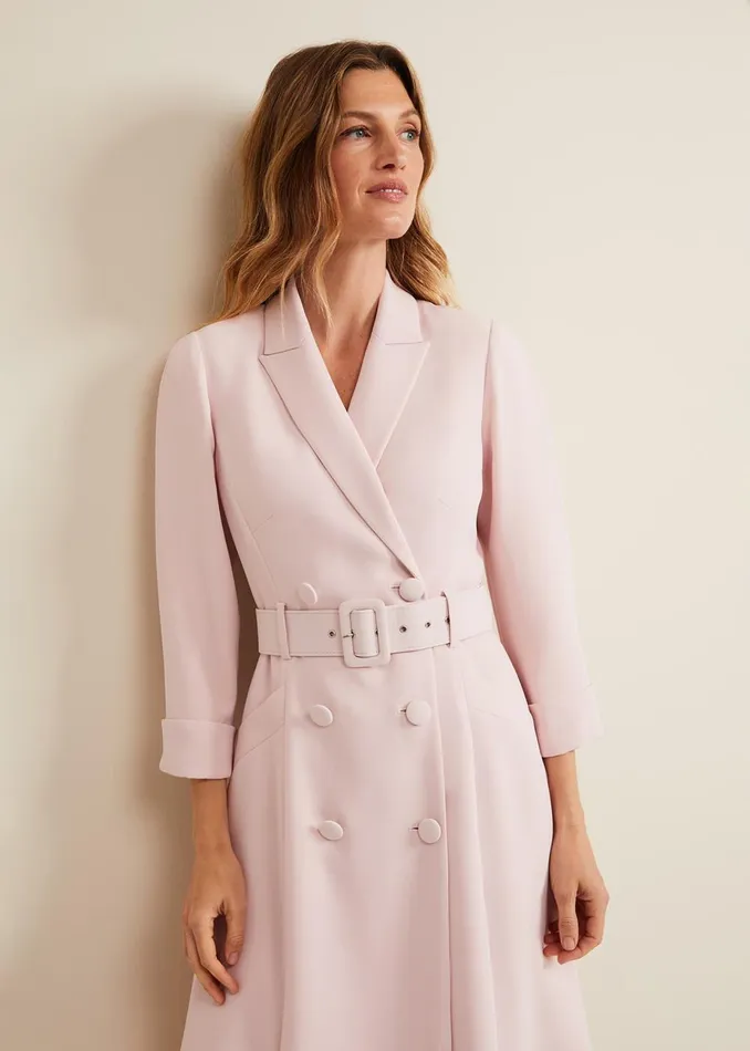 Women Phase Eight Occasion Dresses Elnata Tux Midi Dress Pale Pink
