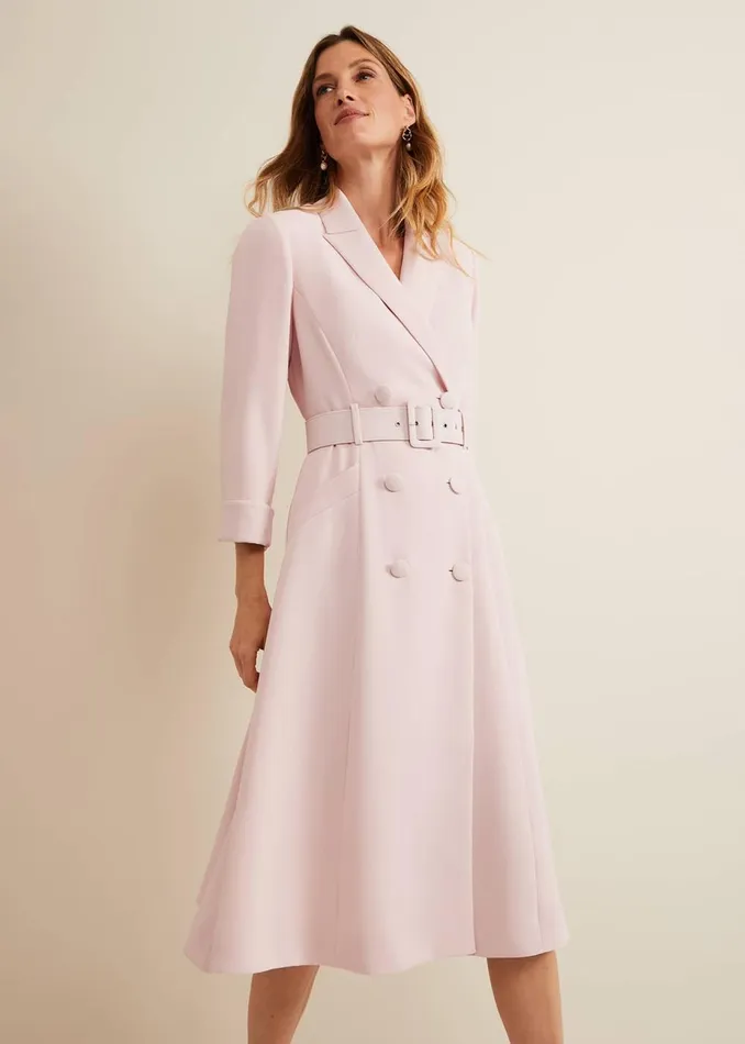 Women Phase Eight Occasion Dresses Elnata Tux Midi Dress Pale Pink
