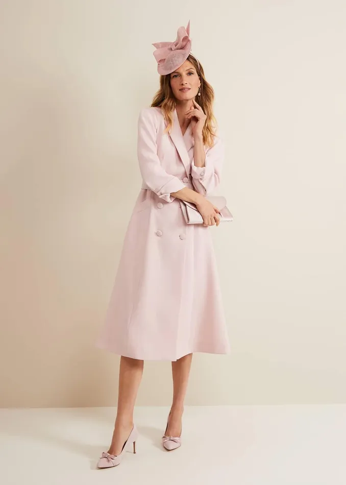 Women Phase Eight Occasion Dresses Elnata Tux Midi Dress Pale Pink