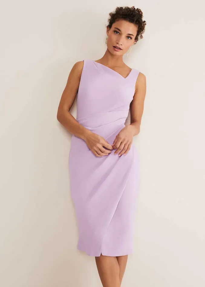 Women Phase Eight Occasion Dresses Emmie Asymmetric Hem Dress Crocus