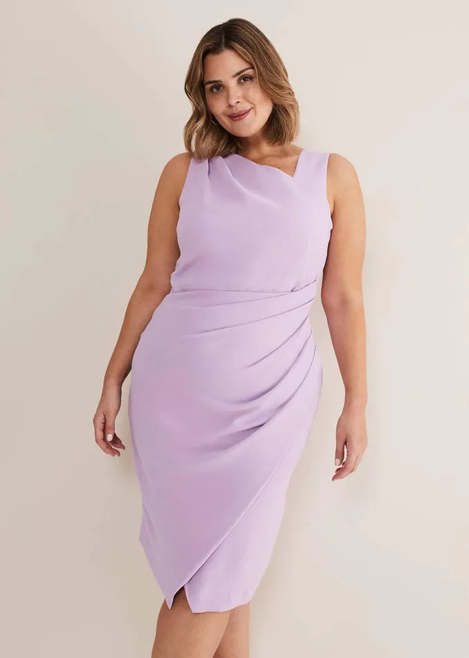 Women Phase Eight Occasion Dresses Emmie Asymmetric Hem Dress Crocus