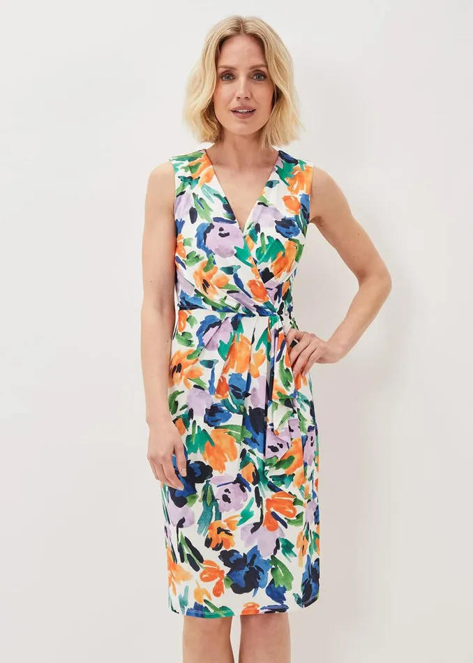 Women Phase Eight Occasion Dresses Essie Floral Midi Dress Multicoloured
