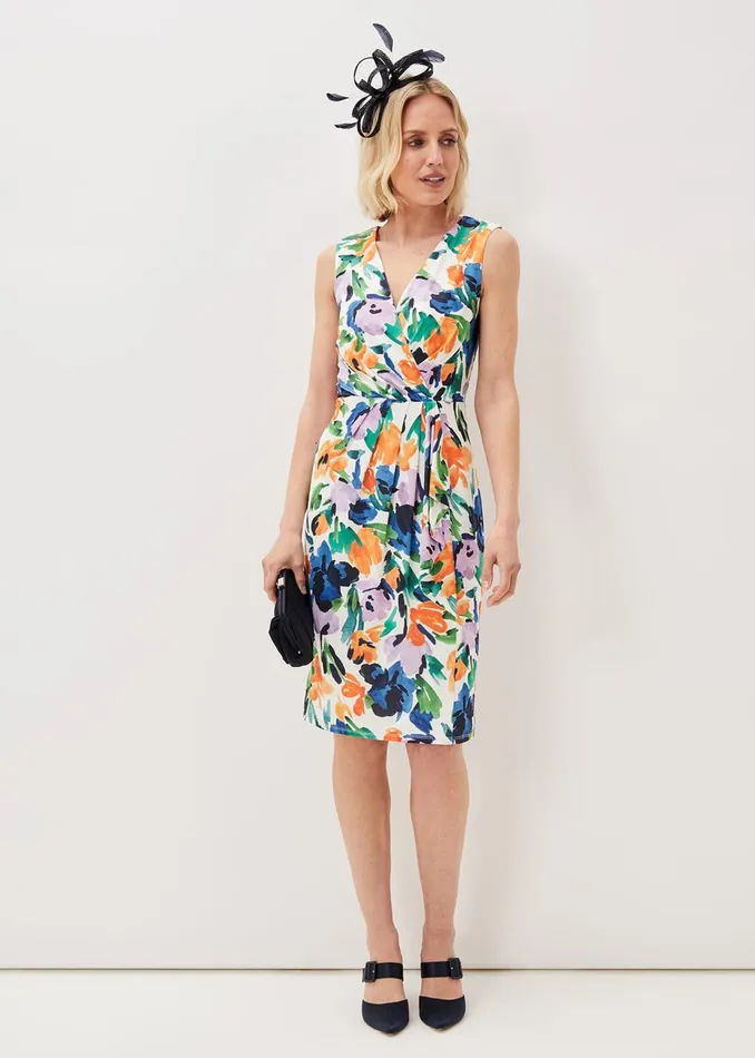 Women Phase Eight Occasion Dresses Essie Floral Midi Dress Multicoloured