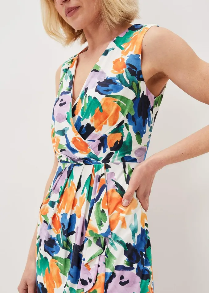 Women Phase Eight Occasion Dresses Essie Floral Midi Dress Multicoloured