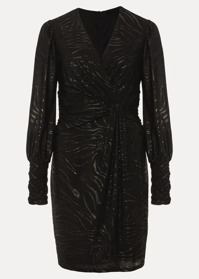 Women Phase Eight Occasion Dresses Eve Shimmer Jersey Dress Blackgold