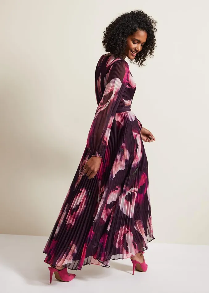Women Phase Eight Occasion Dresses Isadora Pleated Dress Multicoloured
