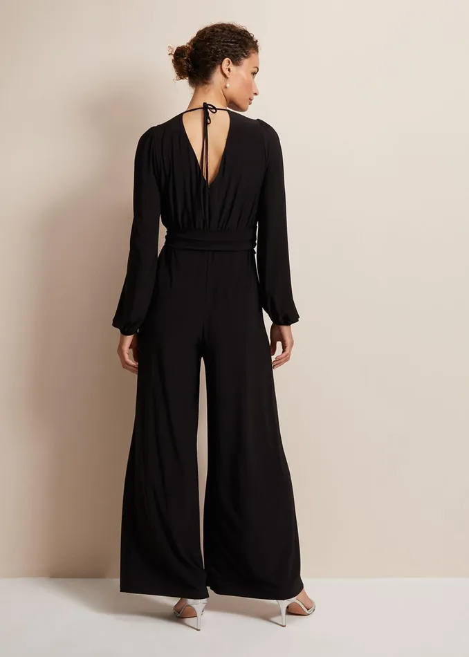 Women Phase Eight Occasion Dresses Janece Black Wide Leg Jumpsuit Black