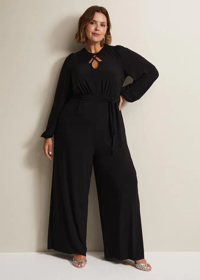Women Phase Eight Occasion Dresses Janece Black Wide Leg Jumpsuit Black