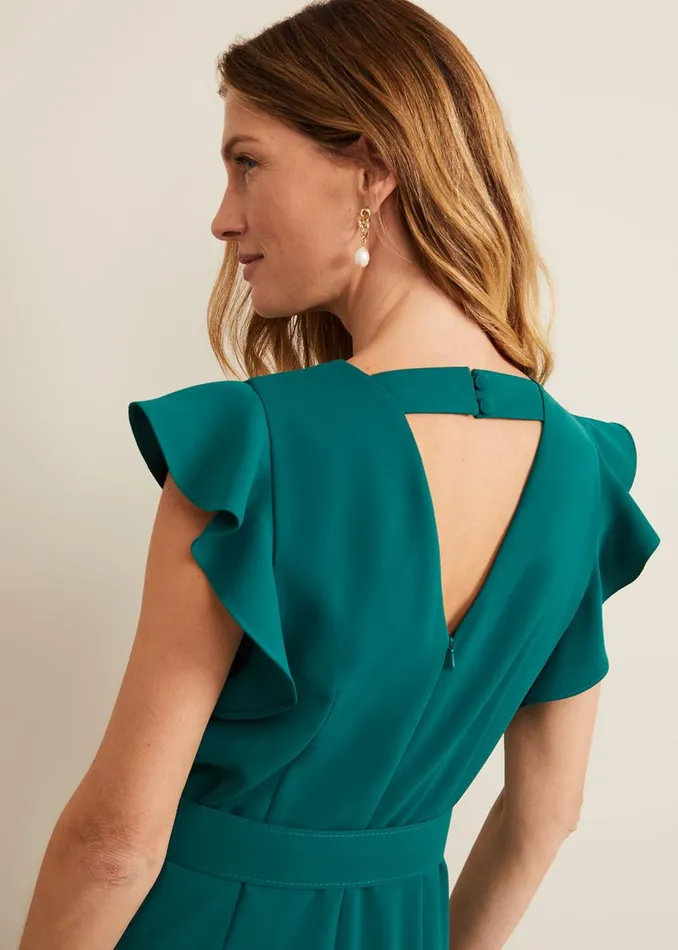 Women Phase Eight Occasion Dresses Kallie Belted Jumpsuit Green