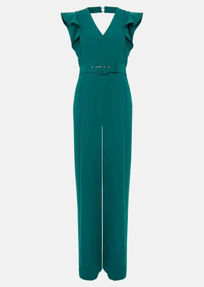Women Phase Eight Occasion Dresses Kallie Belted Jumpsuit Green