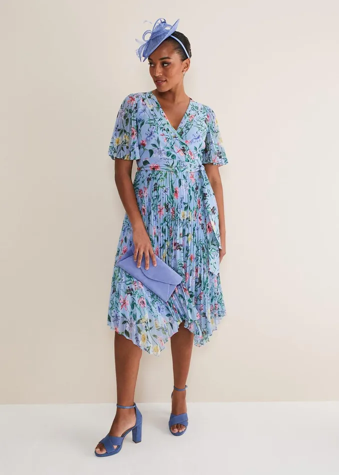Women Phase Eight Occasion Dresses Kendall Floral Midi Dress Multicoloured