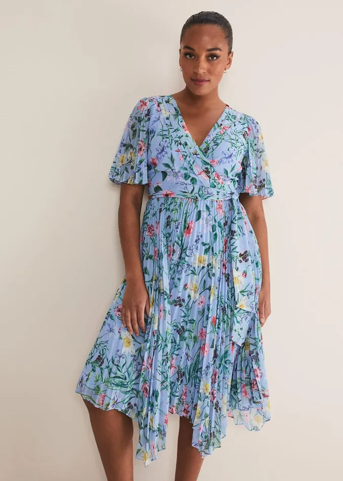 Women Phase Eight Occasion Dresses Kendall Floral Midi Dress Multicoloured