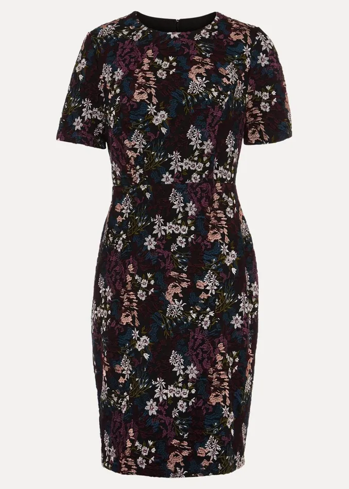 Women Phase Eight Occasion Dresses Keshia Floral Embroidered Mini Dress Multicoloured