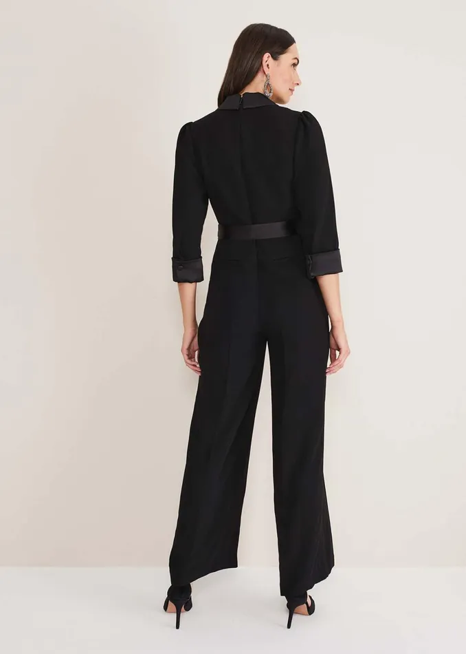 Women Phase Eight Occasion Dresses Kylie Tux Jumpsuit Black