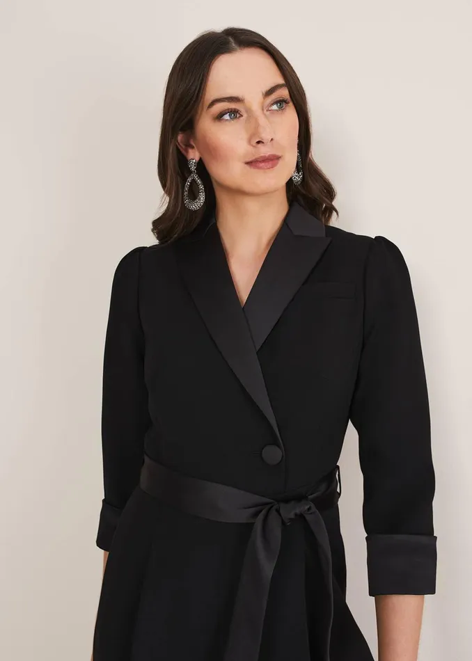 Women Phase Eight Occasion Dresses Kylie Tux Jumpsuit Black