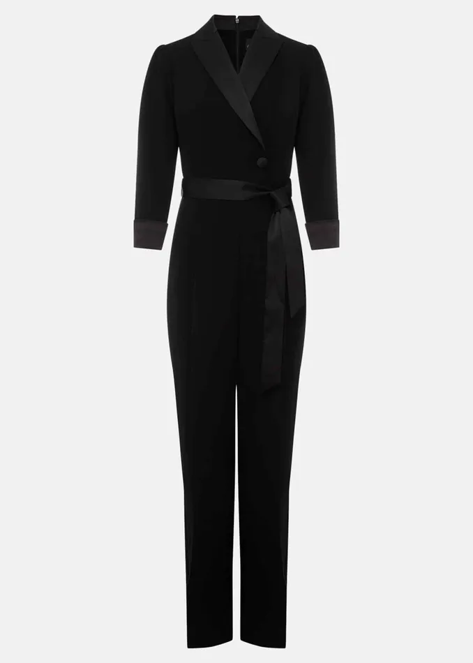 Women Phase Eight Occasion Dresses Kylie Tux Jumpsuit Black