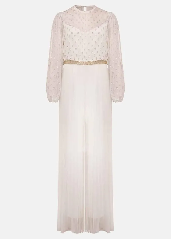 Women Phase Eight Occasion Dresses Larissa Pleated Jumpsuit Ivory
