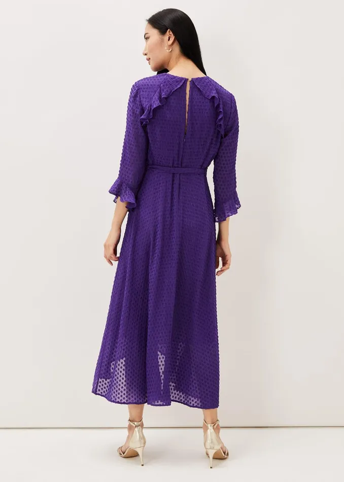 Women Phase Eight Occasion Dresses Lilibeth Wrap Midi Dress Violet
