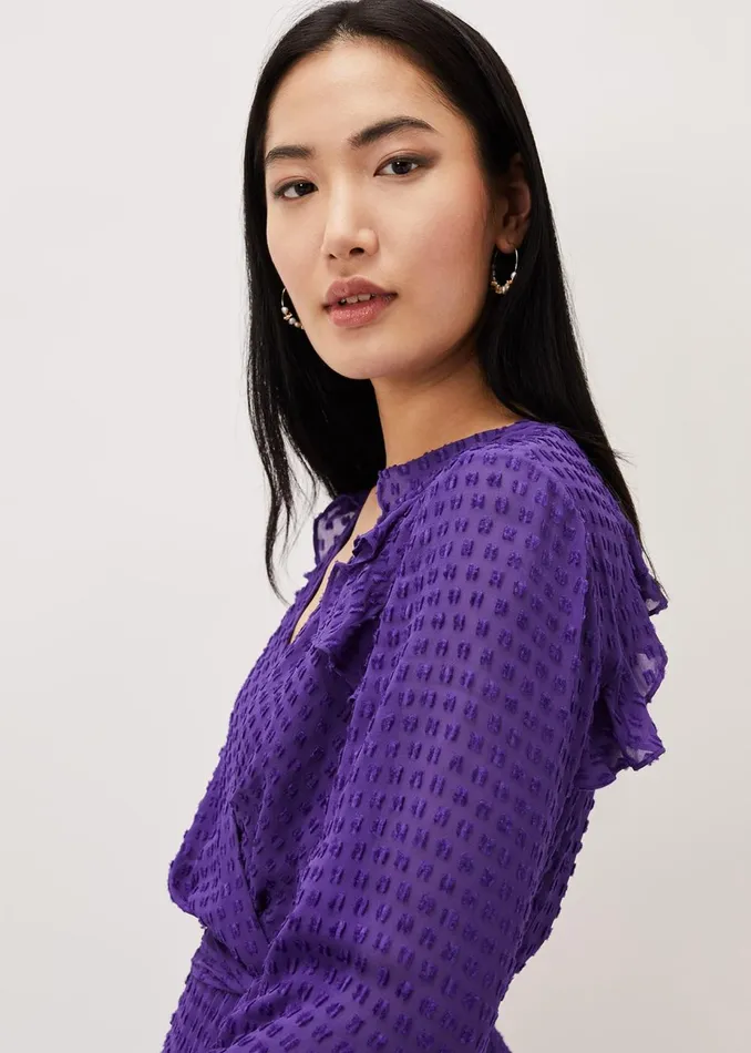 Women Phase Eight Occasion Dresses Lilibeth Wrap Midi Dress Violet