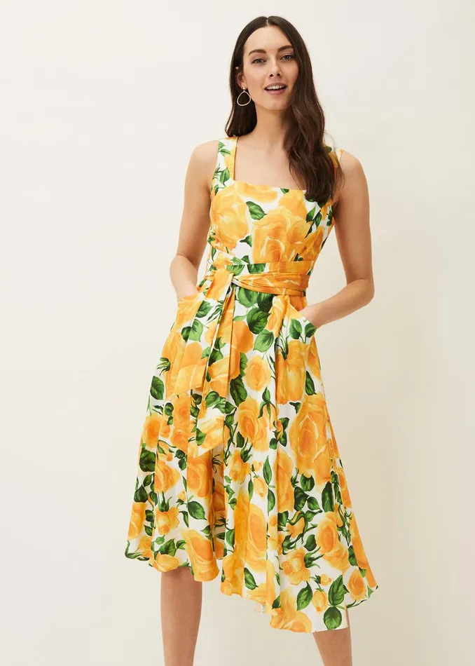 Women Phase Eight Occasion Dresses Lorelie Rose Heritage Print Dress Ivorycanary Women Phase Eight Occasion Dresses Lorelie Rose Heritage Print Dress Ivorycanary