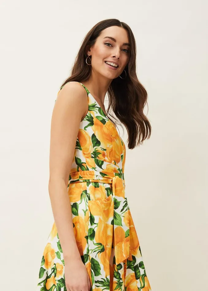 Women Phase Eight Occasion Dresses Lorelie Rose Heritage Print Dress Ivorycanary