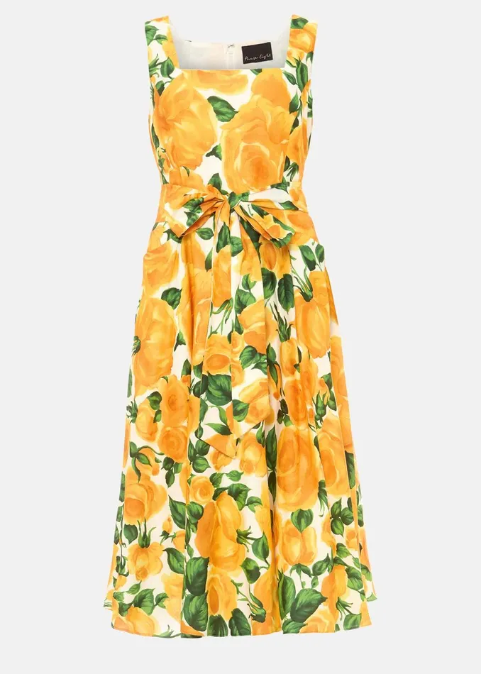 Women Phase Eight Occasion Dresses Lorelie Rose Heritage Print Dress Ivorycanary