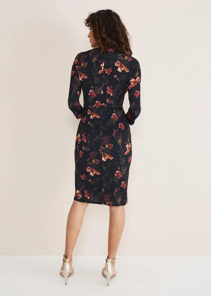 Women Phase Eight Occasion Dresses Lottia Print Dress Navymulti