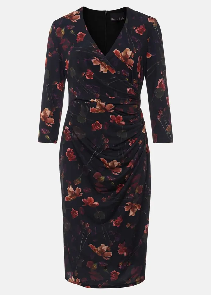 Women Phase Eight Occasion Dresses Lottia Print Dress Navymulti