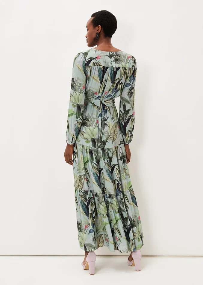 Women Phase Eight Occasion Dresses Maya Printed Tiered Maxi Dress Multicoloured