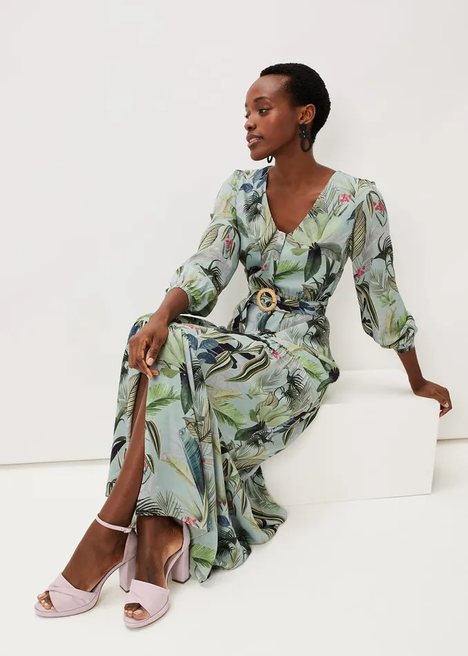 Women Phase Eight Occasion Dresses Maya Printed Tiered Maxi Dress Multicoloured