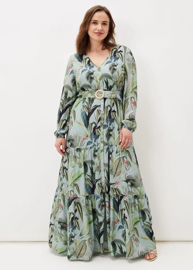 Women Phase Eight Occasion Dresses Maya Printed Tiered Maxi Dress Multicoloured