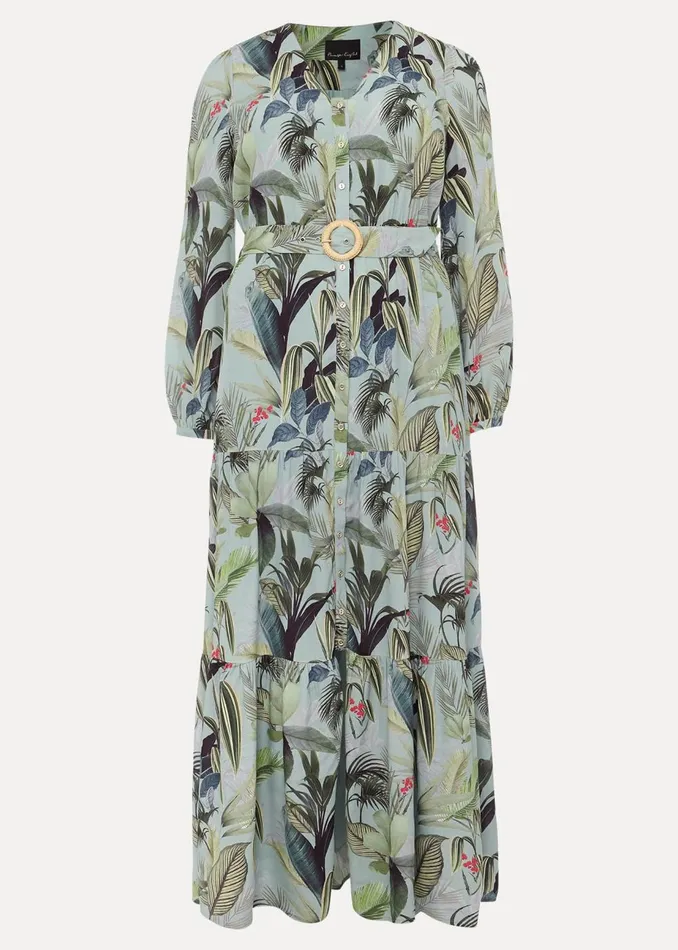 Women Phase Eight Occasion Dresses Maya Printed Tiered Maxi Dress Multicoloured