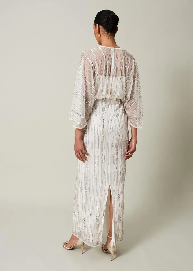 Women Phase Eight Occasion Dresses Melanie Embellished Maxi Dress Ivory