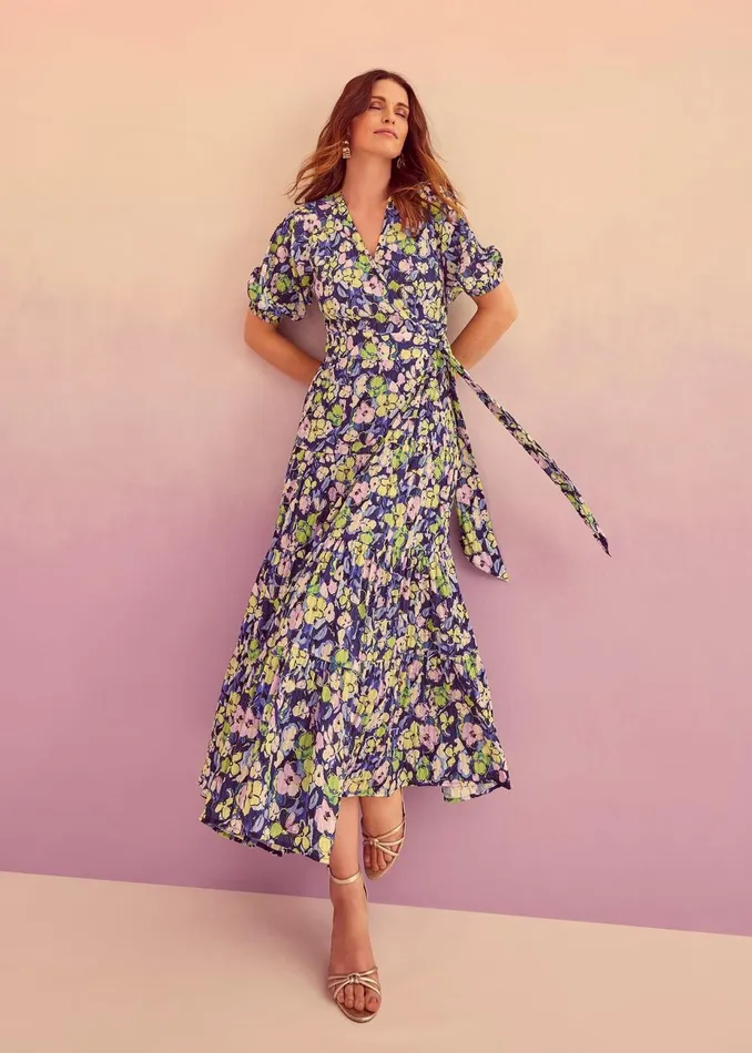 Women Phase Eight Occasion Dresses Morven Floral Maxi Dress Navymulti