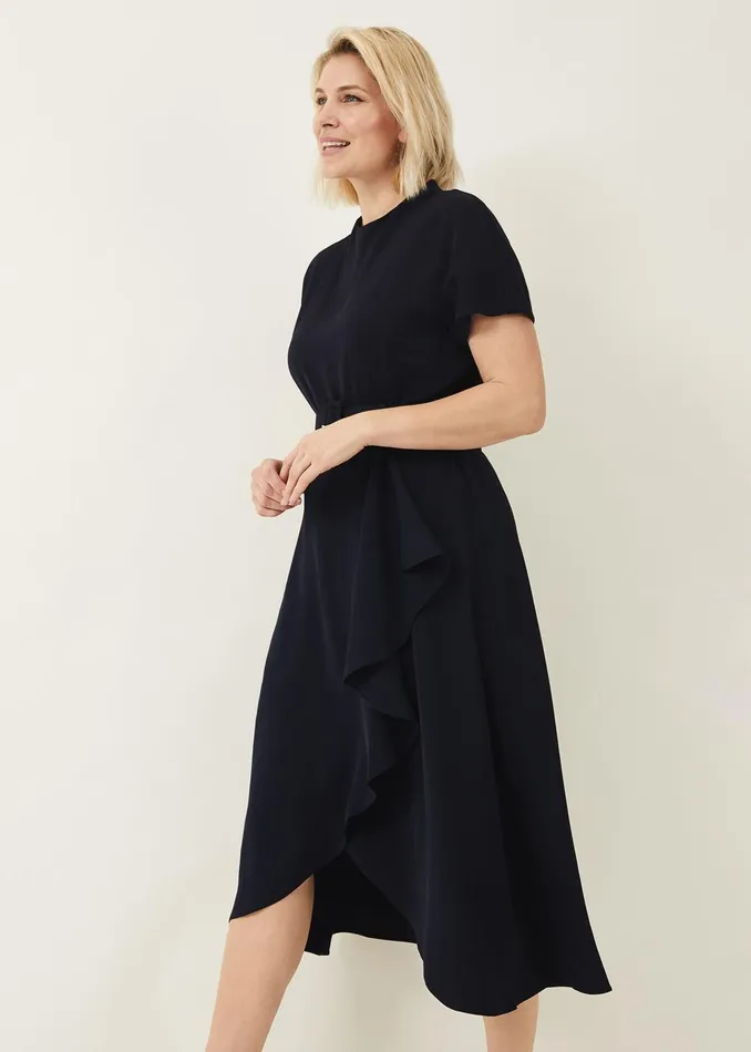 Women Phase Eight Occasion Dresses Mylee Belted Dress Navy