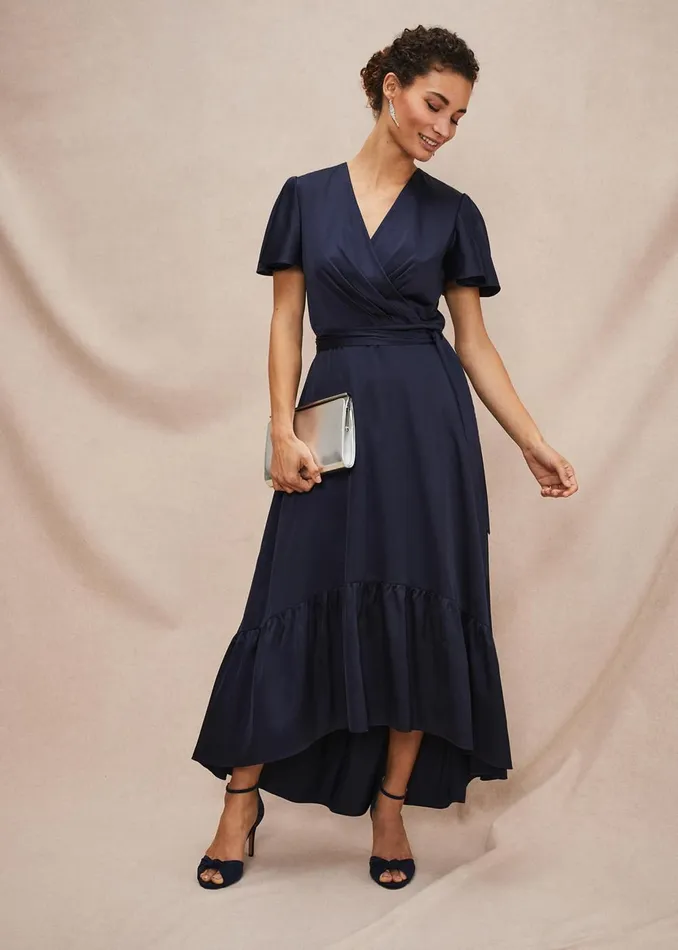 Women Phase Eight Occasion Dresses Nancie Eclipse Hem Dress Navy